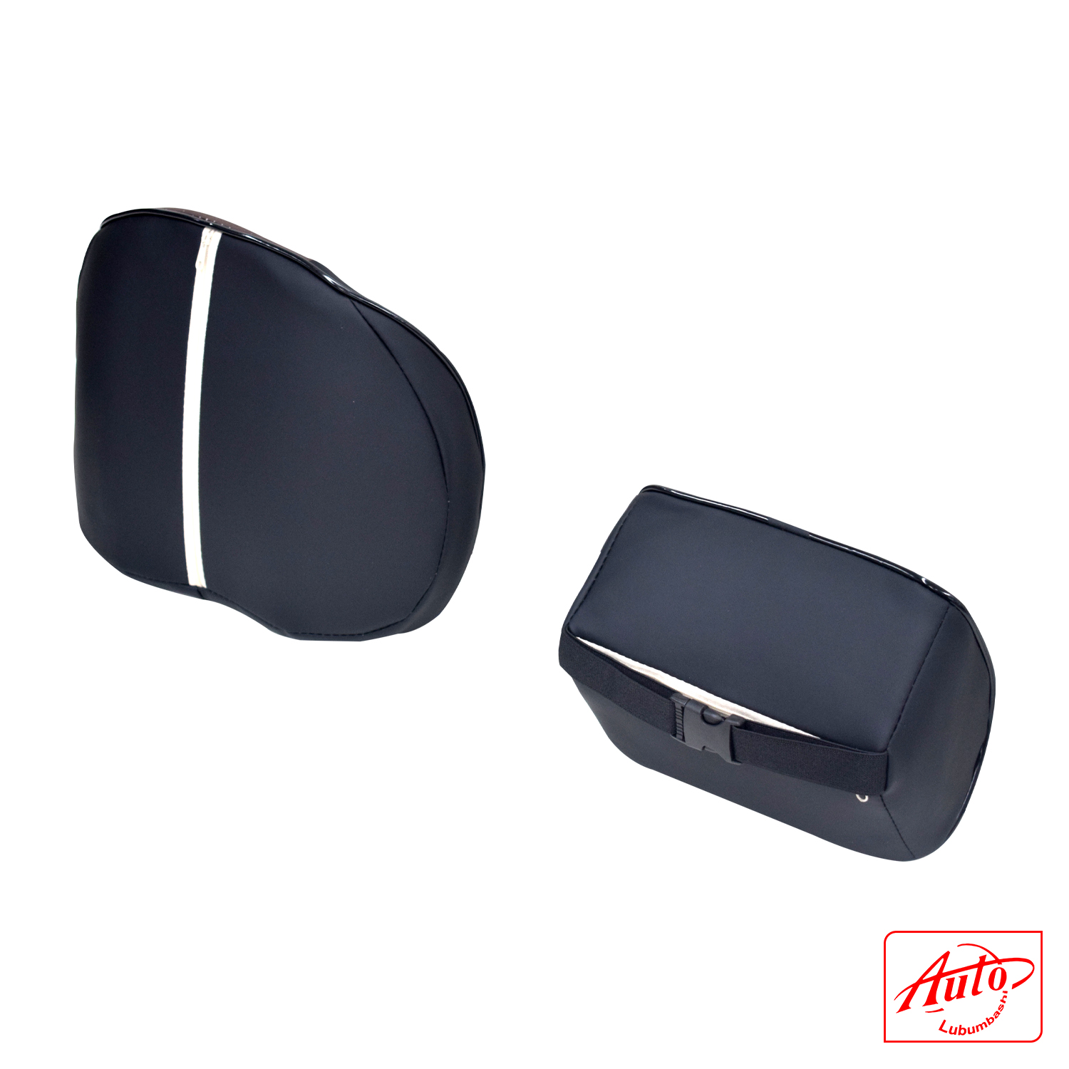 Car Neck & Lumbar Support Pillow Set – Memory Foam, Breathable Mesh, Black - Coffe - Image 3