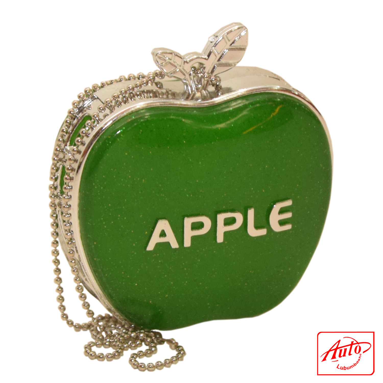 Apple-Shaped Car Air Freshener – Glitter Finish (Black & Other Colors) - Image 4