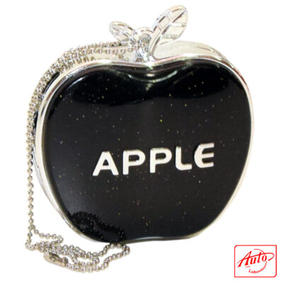 Apple-Shaped Car Air Freshener – Glitter Finish (Black & Other Colors)