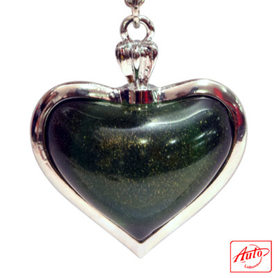 Heart-Shaped Air Freshener/Keychain – Twinkle Gel Insert (Green & Other Colors)