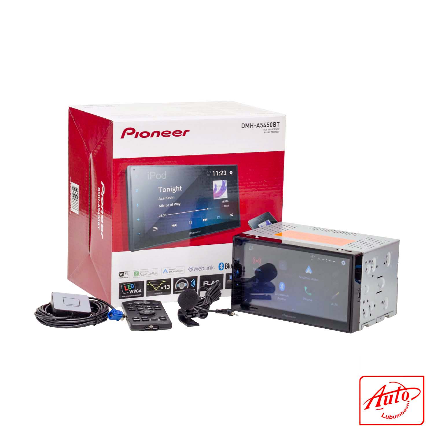 Pioneer DMH-A5450BT – 6.8" Double-DIN AV Receiver with CarPlay & Android Auto – Image 4