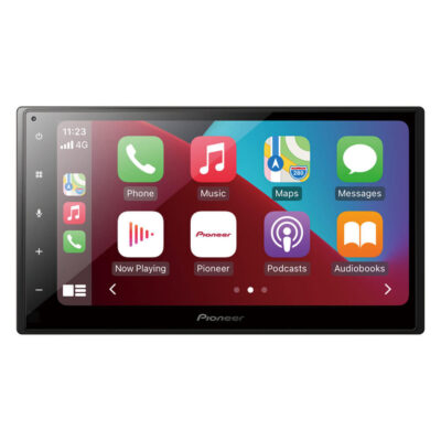 Pioneer DMH-A5450BT – 6.8" Double-DIN AV Receiver with CarPlay & Android Auto