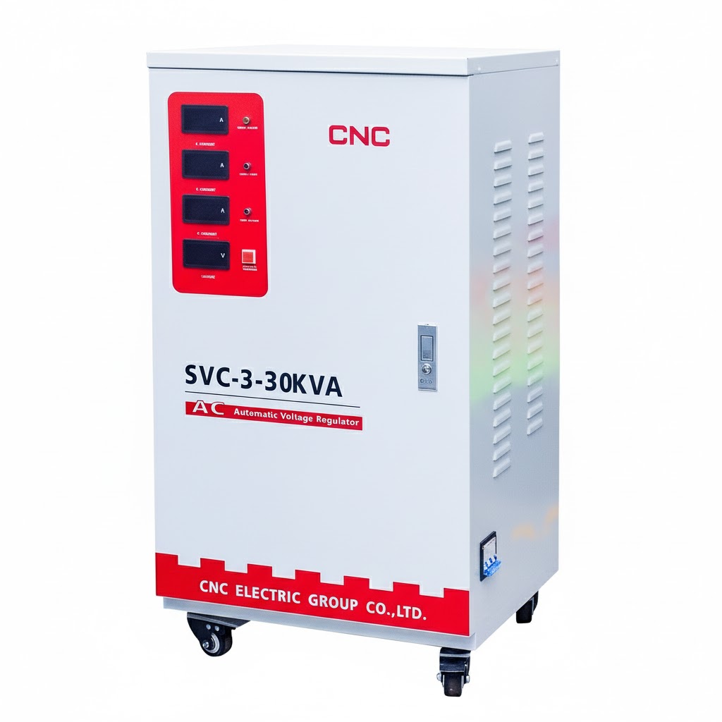 Single Phase Voltage Stabilizer – Thermal Relay – 30KVA – Input 70–250V / Output 220V - Image 2