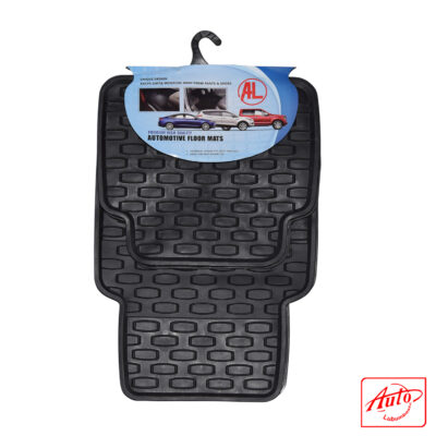 Black PVC Rubber Car Floor Mats – All-Weather Protection