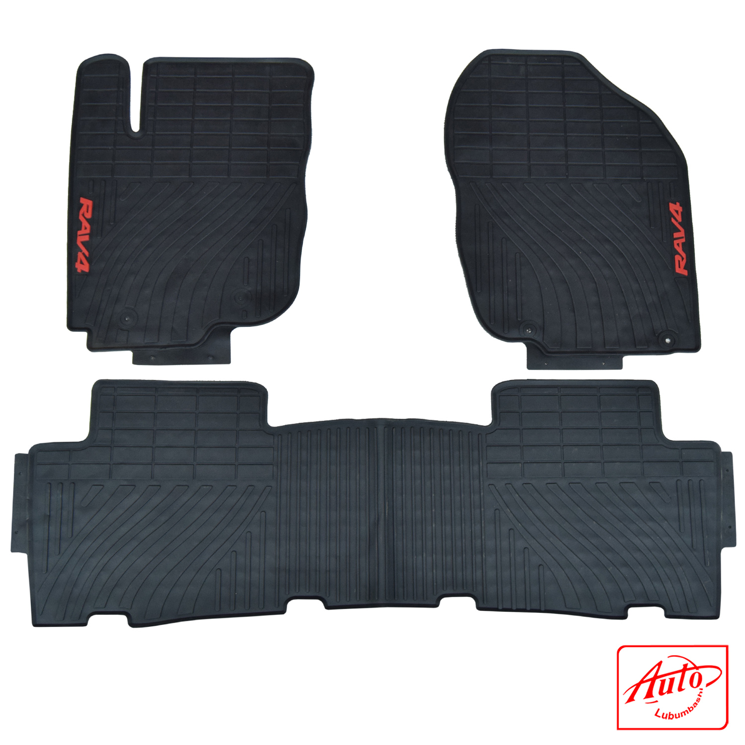 Toyota RAV4 Custom Black Rubber Floor Mats – 4-Piece Heavy-Duty Set - Image 2