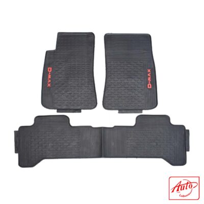 Isuzu D-Max Custom-Fit All-Weather Rubber Floor Mats – High-Wall Tray Style