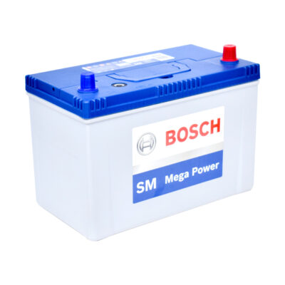 Bosch SM Mega Power Plus 75D31L (N70ZL) Car Battery – 12V, 75Ah, 640CCA, Maintenance-Free