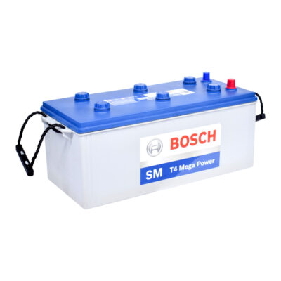 Bosch T4 Mega Power SM Car Battery – 12V, 180Ah, 1100CCA, Maintenance-Free