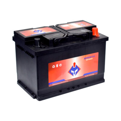 Sparta DIN75MF (57512MF) Car Battery – 12V, 75Ah, 630CCA, Maintenance-Free