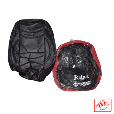 Relax Car Seat Cover – Model 3070 (Black Faux Leather/Vinyl)