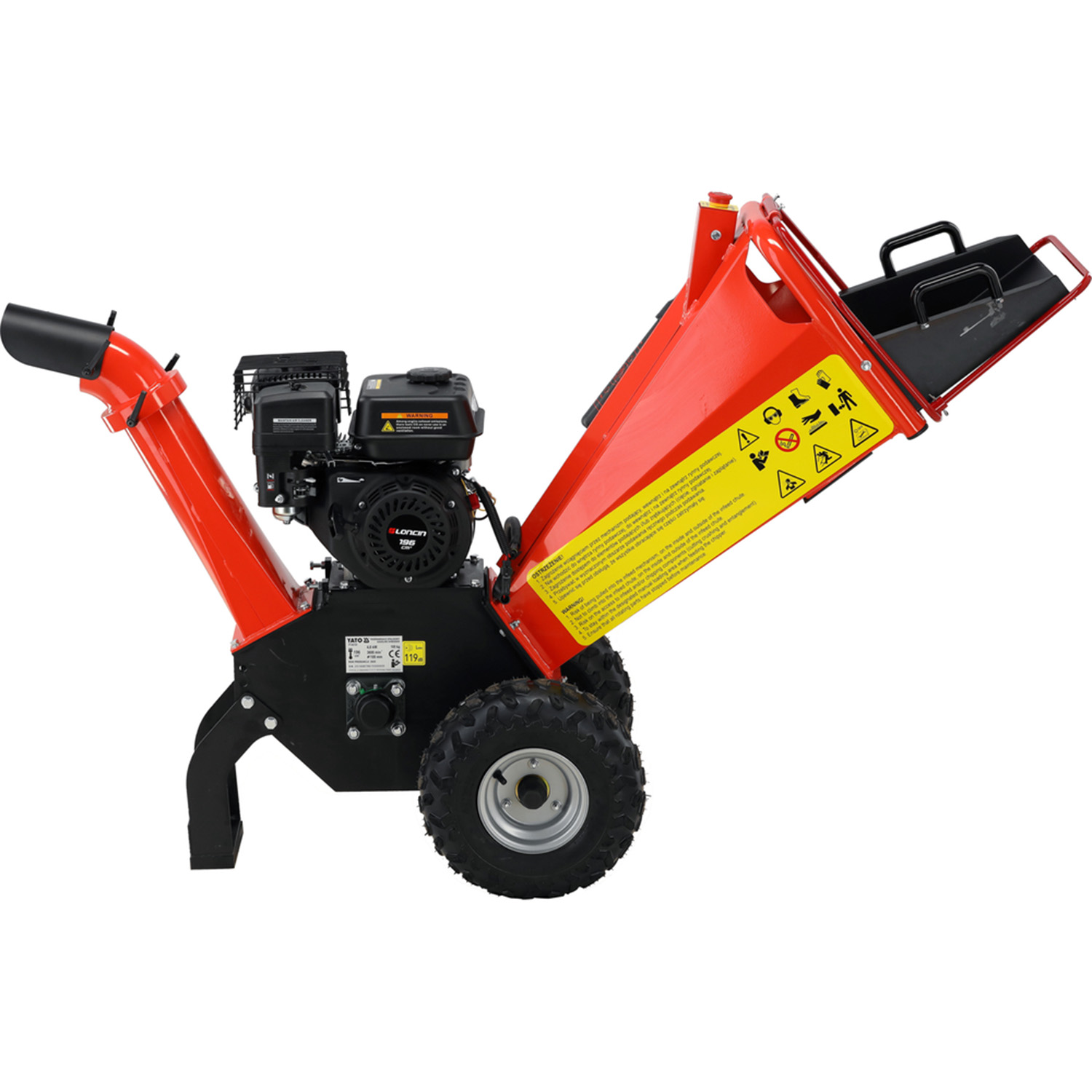 Gasoline Branch Shredder – Ø100 mm, 196 cc – Image 8