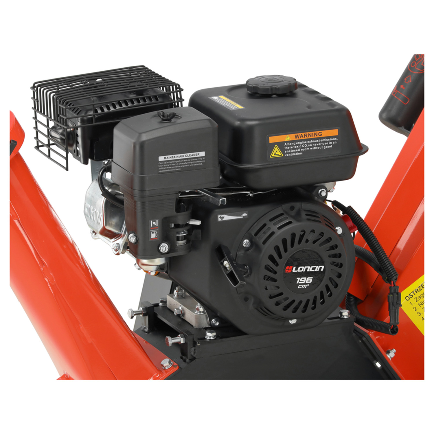 Gasoline Branch Shredder – Ø100 mm, 196 cc – Image 4