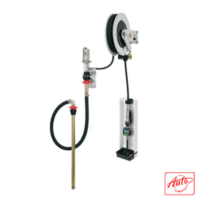 RAASM Complete Wall-Mounted Pneumatic Oil Pump Kit – R 5:1, 18 L/min, Hose 10 m + Gun