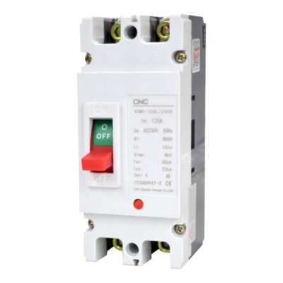 CM1 Molded Case Circuit Breaker – YCM1-125L (2-Pole, 125A)