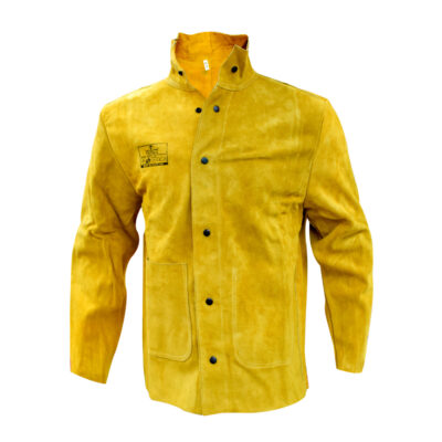Empiral-Welding Jacket, Golden Suede Leather (Extra-Large, Yellow)