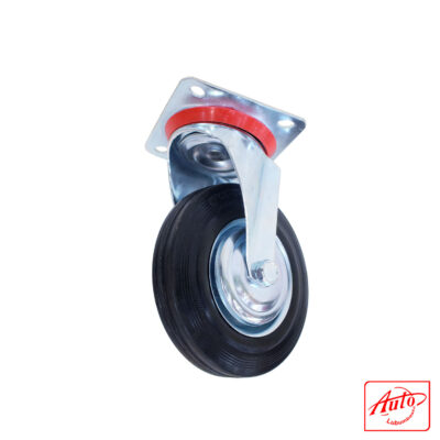 Vorel 87315 Swivel Caster – Black Rubber – Ø 160 mm