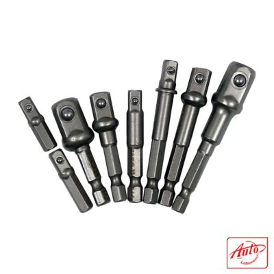 8-Piece Socket Adapter Set (Hex Shank 1/4", 3/8", 1/2")