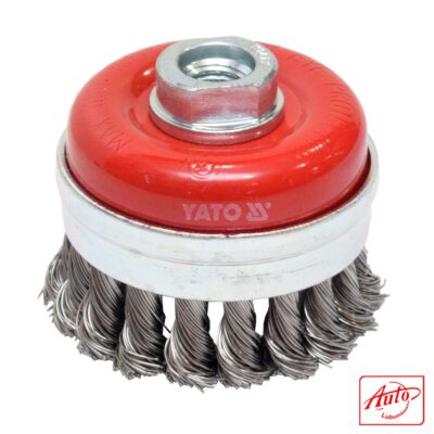 YATO – YT-4768 Cup Brush, Twist Inox Wire (75 mm, M14)