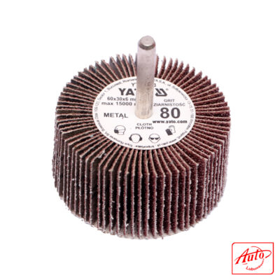 Flap Wheel with Shaft (Ø 60x30x6 mm, P80)