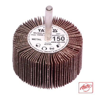 Flap Wheel with Shaft (Ø 60x30x6 mm, P150)