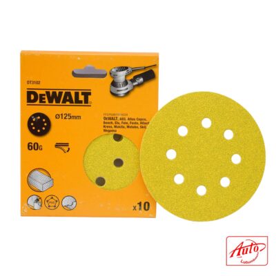 Sanding Disc (125 mm, 60 Grit, 8 Hole, 10 Pack)