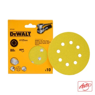 Sanding Disc (125 mm, 80 Grit, 8 Hole, 10 Pack)