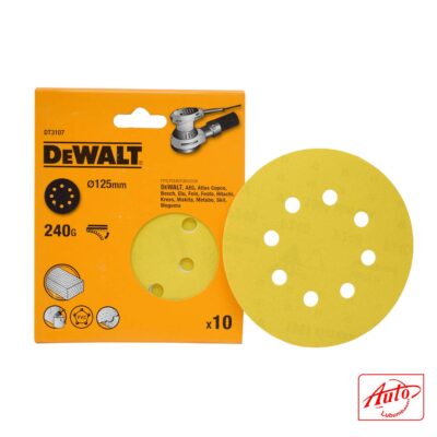 Sanding Disc (125 mm, 240 Grit, 8 Hole, 10 Pack)