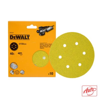 Sanding Disc (150 mm, 40 Grit, 6 Hole, 10 Pack)