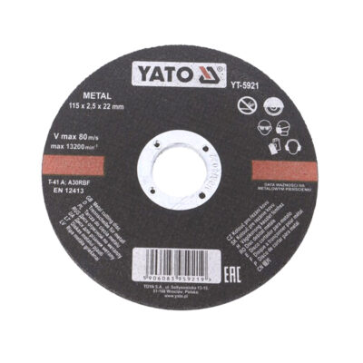 YATO – YT-5921 Metal Cutting Disc (115 × 22 × 2.5 mm)