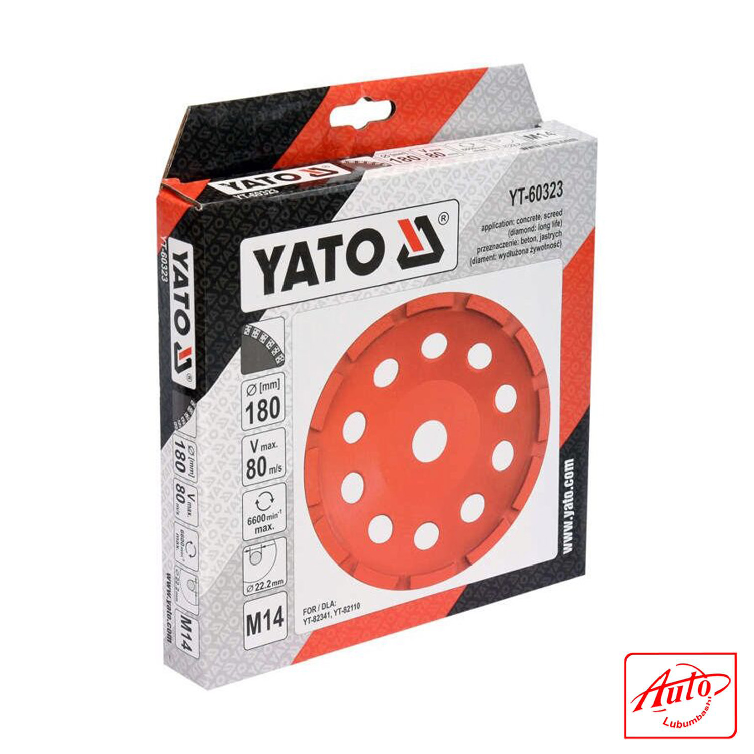 Yato – YT-60323 Diamond Grinding Cup (180 mm, M14) - Image 2