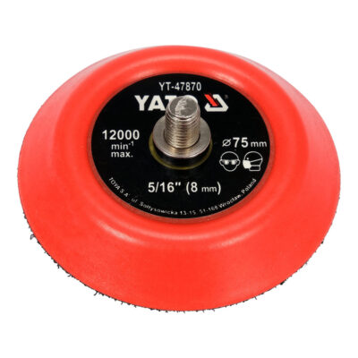 Yato – YT-47870 Hook and Loop Sanding Pad 75 mm Thread 5/16" (8 mm)