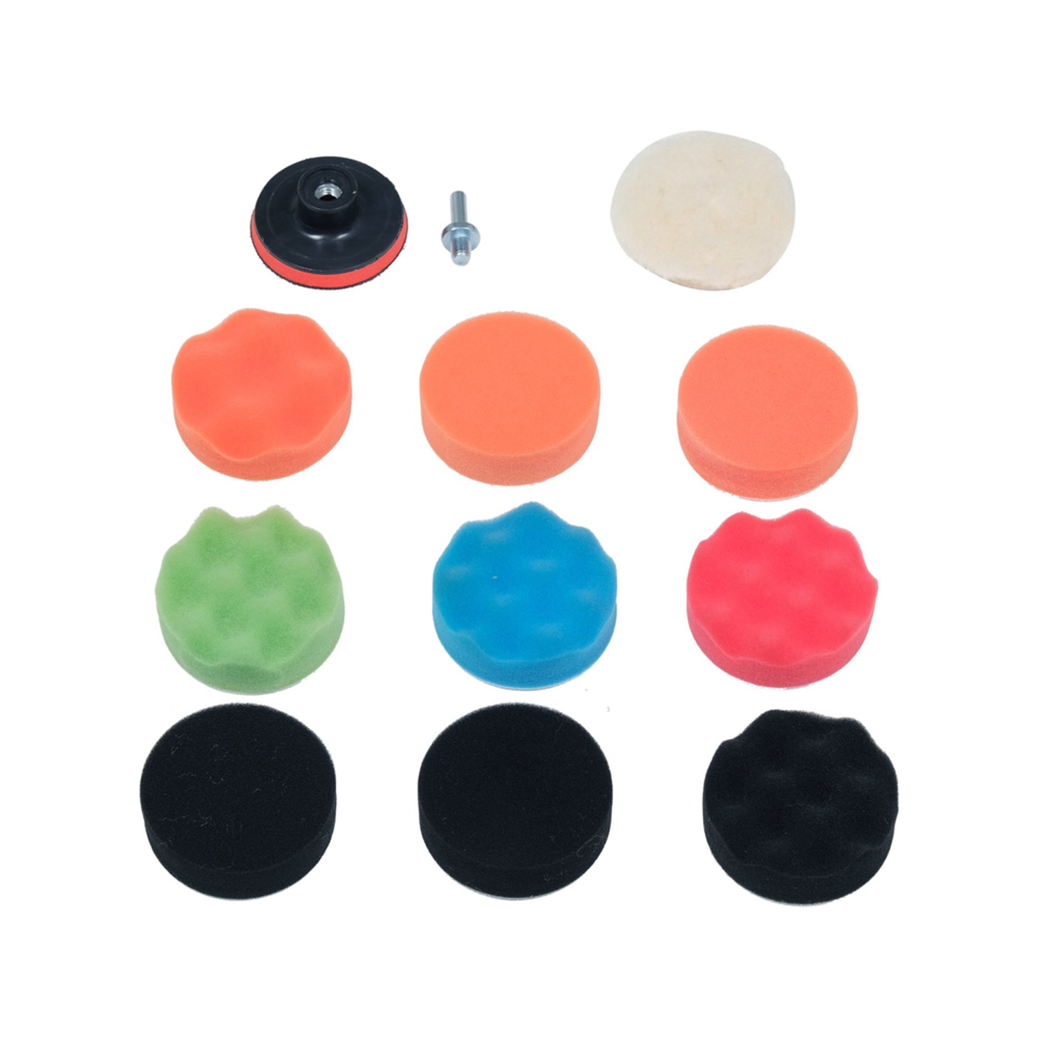 Yato – YT-47930 Polishing Pad Kit (80 Mm, M10, 12 Pcs) - Image 2