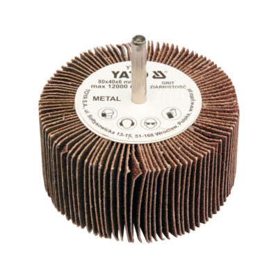 Flap Wheel with Shaft (Ø 80x40x6 mm, P120)