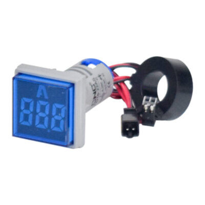 CNC ELECTRIC – Square LED Indicator Light AD16-22AS (Ø 22 mm, Blue LED)