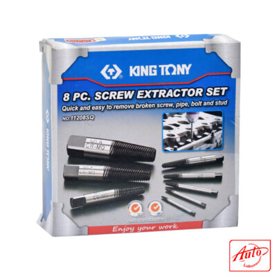 King Tony – 11208Sq Screw Extractor Set (8 pcs)