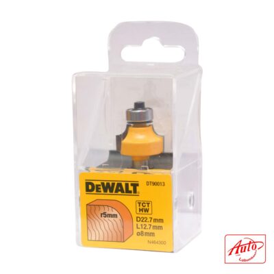 DeWalt – DT90013-QZ TCT Straight Cutter Ø22.7 mm (8 mm Shank, 9.5 mm Working Height, 52 mm Total Length)