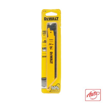 Reciprocating Saw Blade (152 mm, 24 TPI, Bi-Metal, 5 pcs)