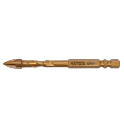Glass and Tile Drill Bit with Hex Shank Ø10 mm (Length 105 mm)