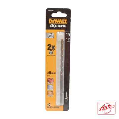 DeWalt – DT6676-XJ 6 mm Extreme No Slip Shank Masonry Drill Bit (Ø 6 mm × 235 mm)