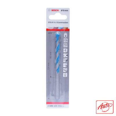 Bosch – EXPERT CYL-9 Multi Construction Drill Bit Ø8 mm (80 mm Working Length, 120 mm Total)