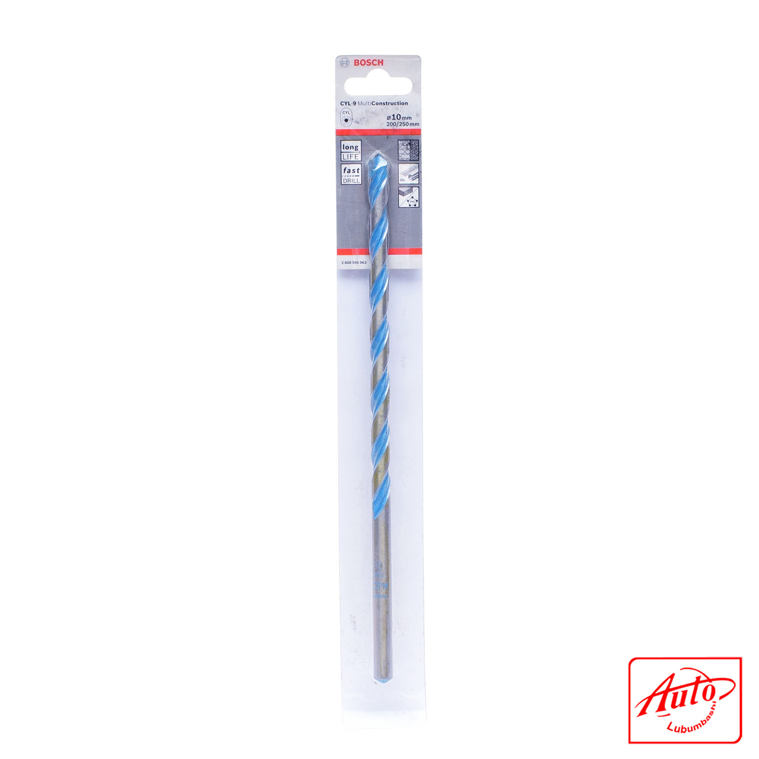 Multi Construction Drill Bit Ø10 mm (200 mm Working Length, 250 mm Total) - Image 2