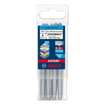 EXPERT CYL-9 Multi Construction Drill Bit Ø6 mm (60 mm Working Length, 100 mm Total, Pack of 10 pcs)