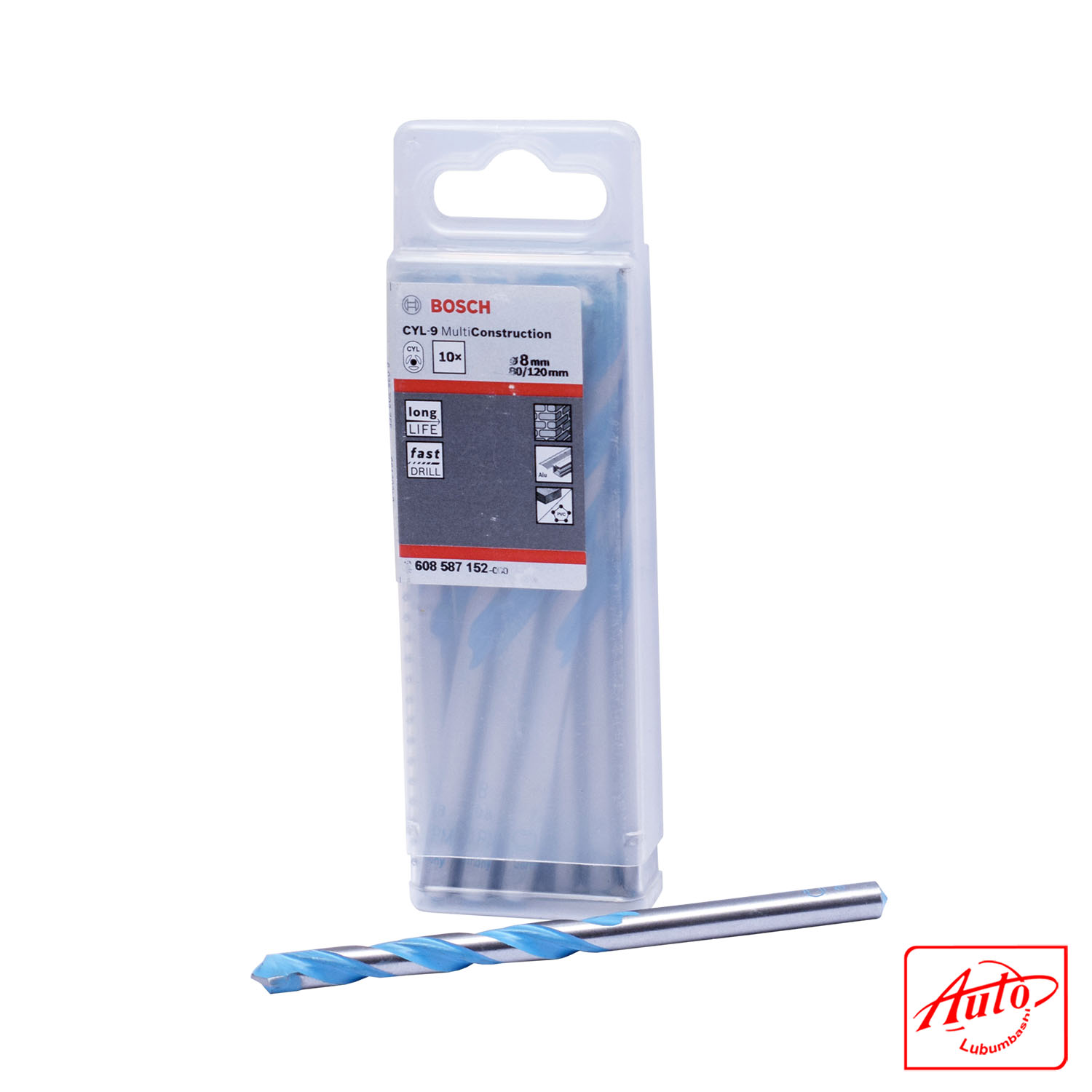 Bosch – EXPERT CYL-9 Multi Construction Drill Bit Ø8 mm (80 mm Working Length, 120 mm Total, Pack of 10 pcs) - Image 2