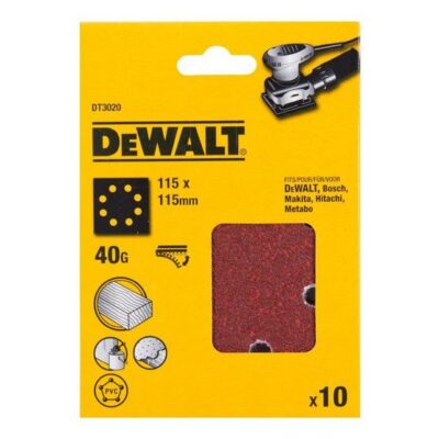 DEWALT – DT3011-QZ 1/4 Sheet Sandpaper (115 × 140 mm, 40G, 25 Pack)