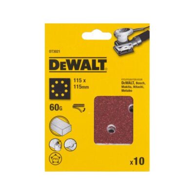 DEWALT – DT3012-QZ 1/4 Sheet Sandpaper (115 × 140 mm, 60G, 25 Pcs)