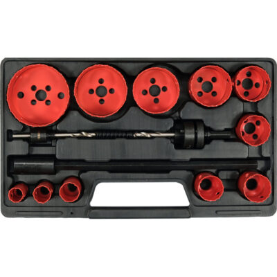 Universal Hole Saw Set (15 pcs, Ø19–76 mm)