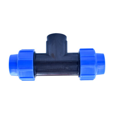 Compression Tee – Female Threaded T-Piece (20mm × 1/2" × 20mm, PN16)