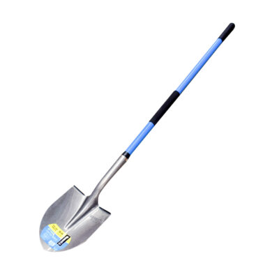 Carbon Steel Hand Shovel with Fiberglass Handle – 230 × 300 × 530 mm