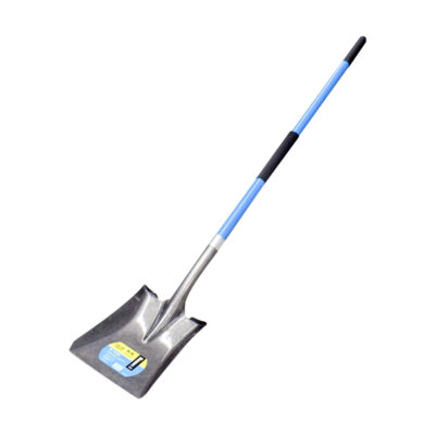 Carbon steel hand shovel with fiberglass handle – 235 × 295 × 555 mm