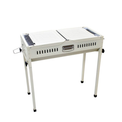 Portable Folding Charcoal BBQ Grill – Dual Wing Design – 66×30cm Net – 120×31×62cm Size